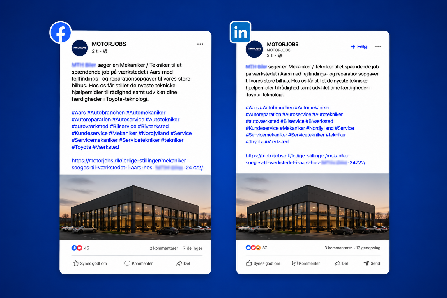 Case FB Og Linked In Opslag