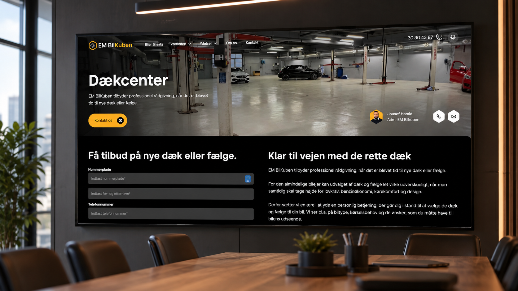 EM Bilkuben Storskærm